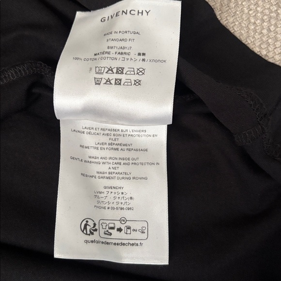 Givenchy Black World Tour Tee with Pink and Blue Accents - Picture 7 of 7